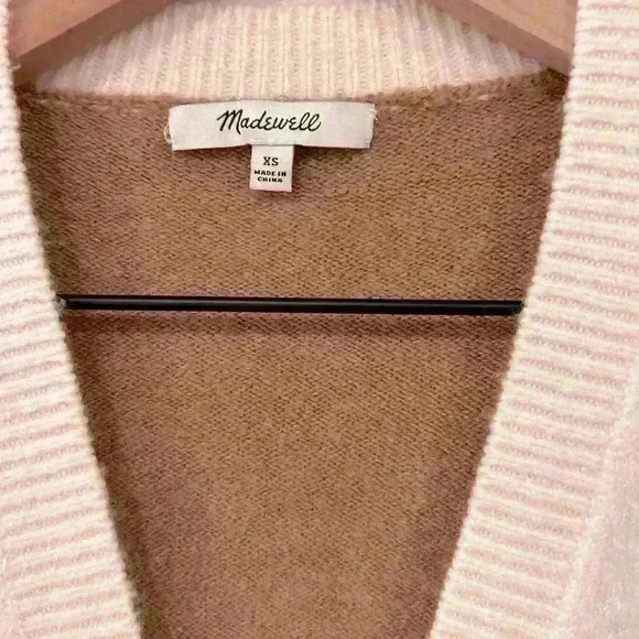 Madewell Short Kent Ex-Boyfriend Cardigan Sweater in 3 colors Colorblock Size XS - Picture 4 of 7